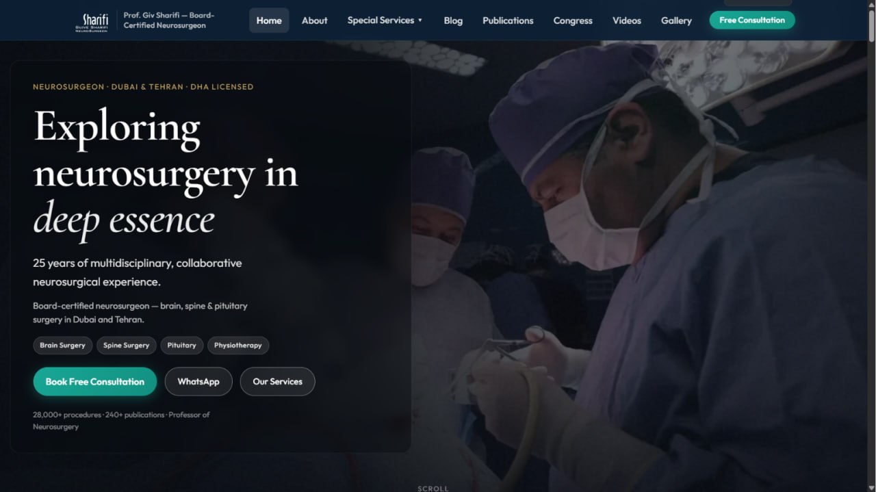 Online Patient Portal and Academic Automation for Professor Giv Sharifi